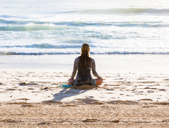 Yoga am Strand